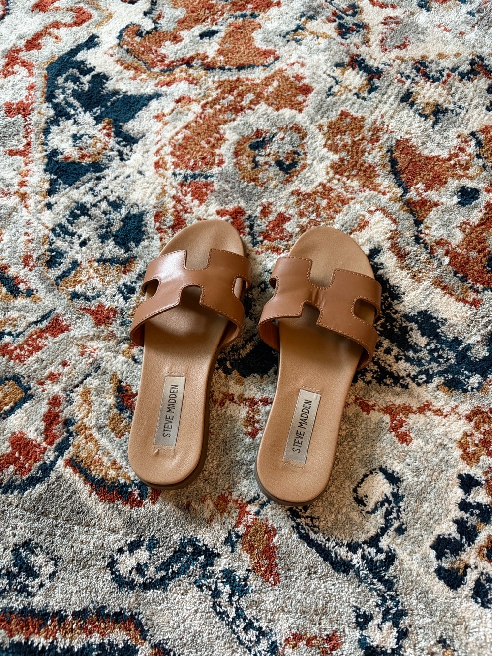 Steve Madden Tan Leather Sandals